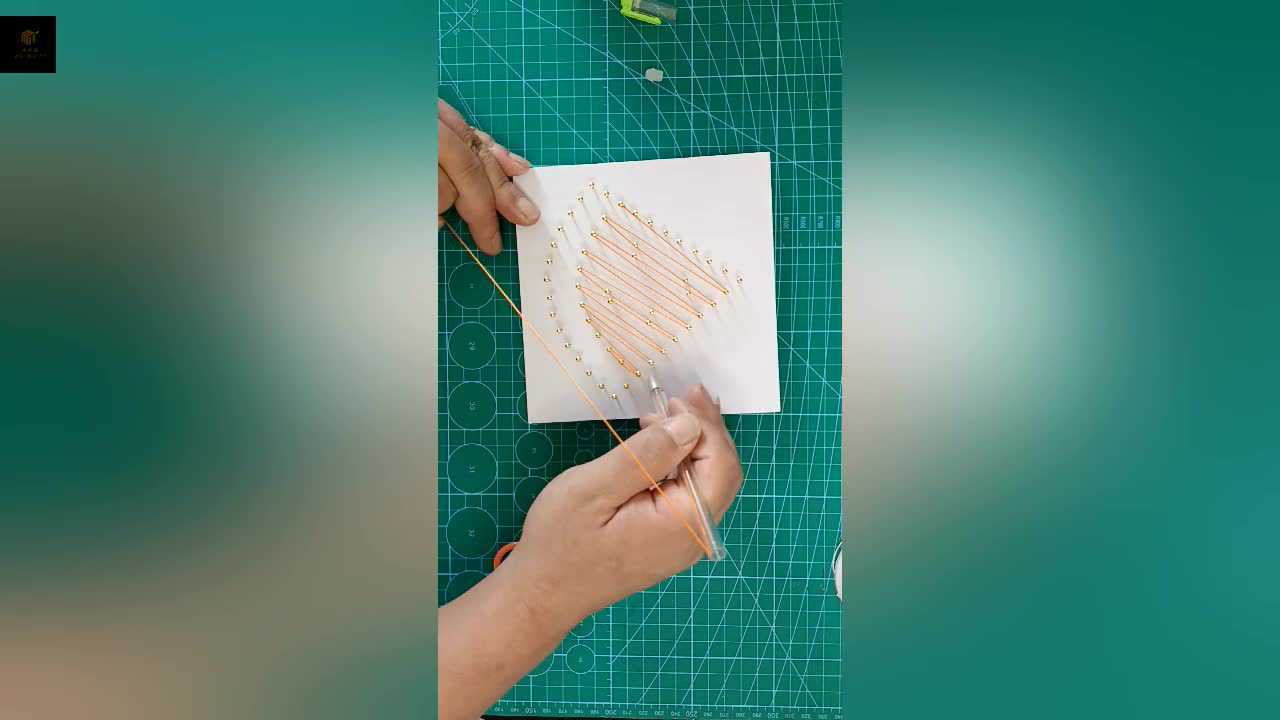 绕线画教程(西瓜)