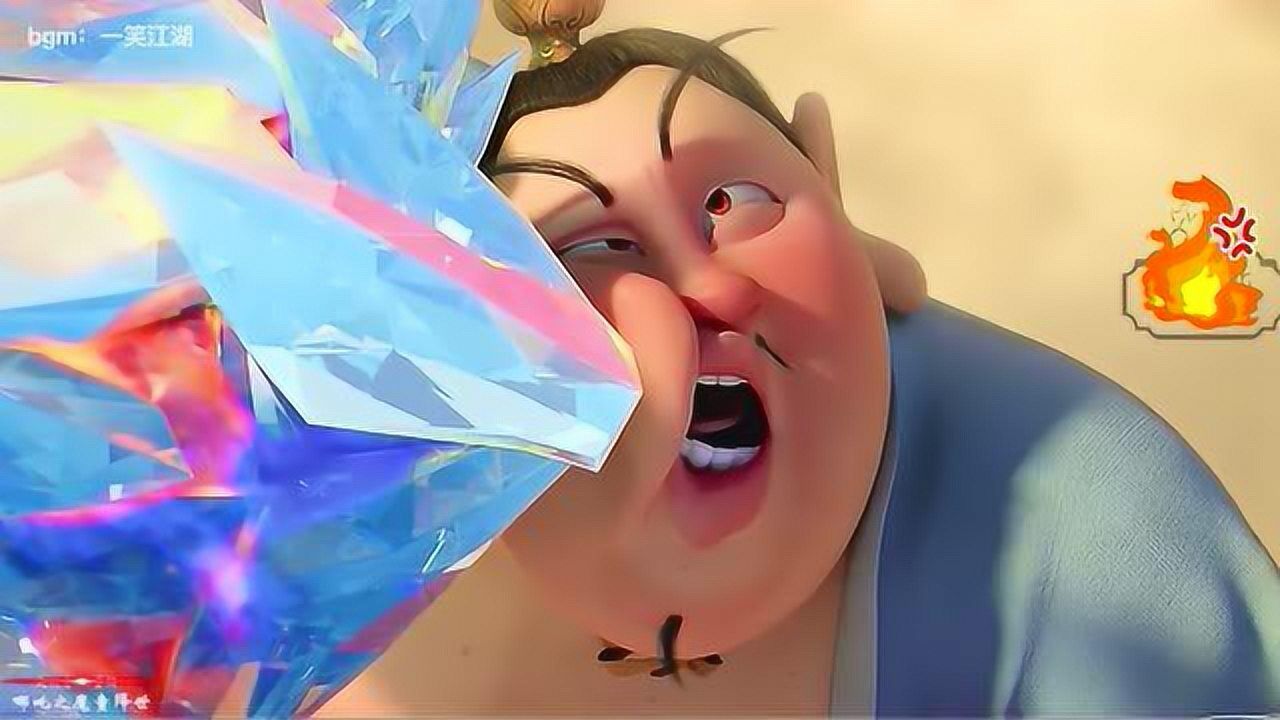 太乙真人骑着猪第一次出场,抓魔丸哪吒,被哪吒锤爆了_高清1080p在线