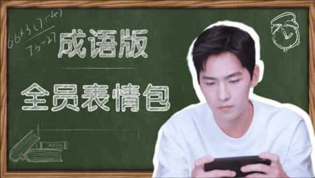 《你是我的荣耀》全员版成语表情包,学到了!