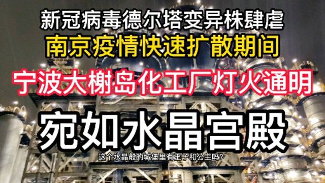 新冠德尔塔肆虐,南京疫情期间,宁波大榭岛化工厂宛如水晶宫殿