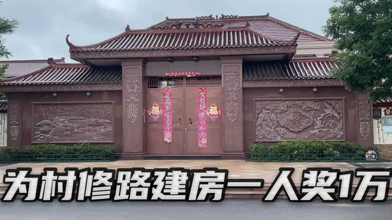 刘强东家乡别墅全景图图片