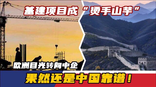 基建项目成“烫手山芋”,欧洲目光转向中企,果然还是中国靠谱!