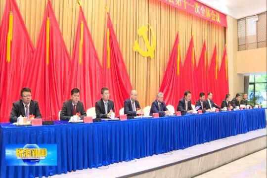 市委十三届十一次全会举行 决定2022年1月召开中国共产党琼海市第十四次代表大会