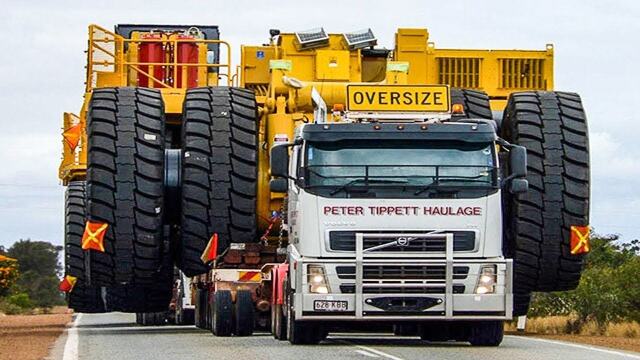 超大型运输卡车,一次可运输600吨矿石,油耗惊人