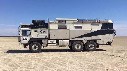 man越野房车,旅行者两年环游世界后卖车,仅售95000欧元