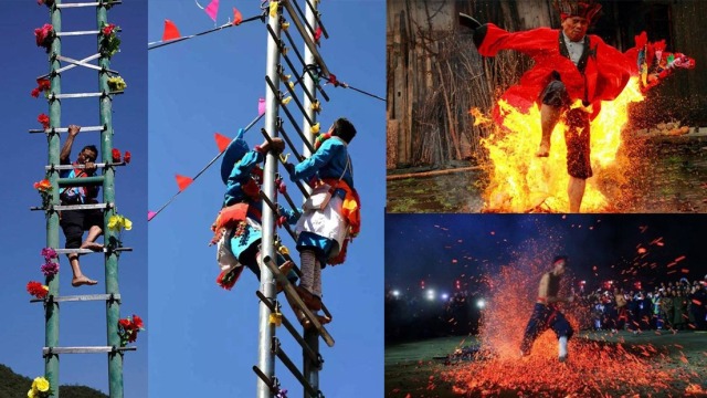 木城——2020年保山市傈僳族阔时节上刀杆下火海