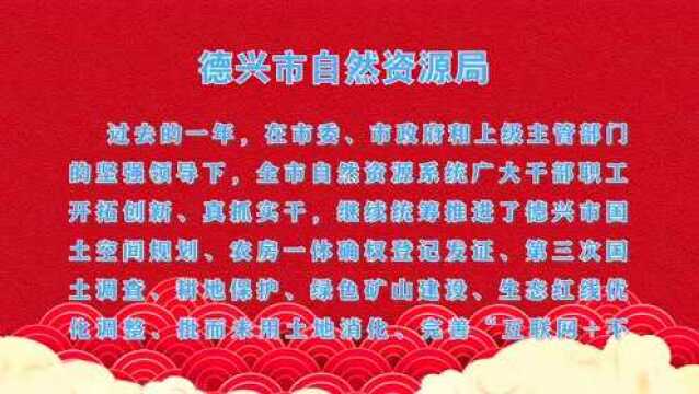 【新春团拜】德兴市自然资源局全体干部职工向全市人民拜年