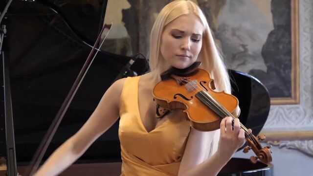 拉威尔茨冈ⷥ𐏦琴 & Anastasiya Petryshak  Tzigane, M. Ravel M.76  Violin Piano