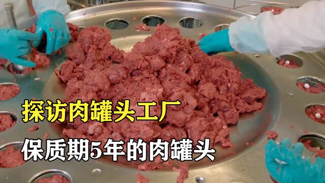 探访肉罐头工厂:保质期有5年的肉罐头,制作过程非常干净