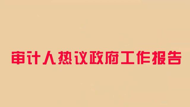 柳州市审计局  审计人热议政府工作报告