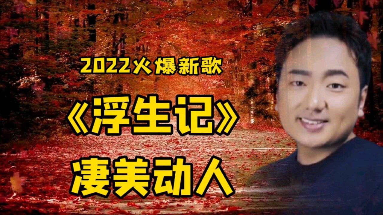 海来阿木2022新歌《浮生记》空灵凄美,爱情被现实击碎,痴情人痛苦万分
