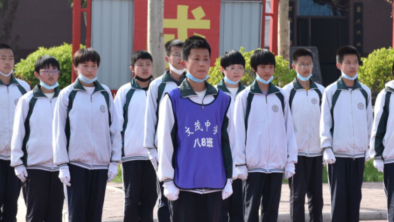 树人文茂中学八年级队列会操比赛_腾讯视频