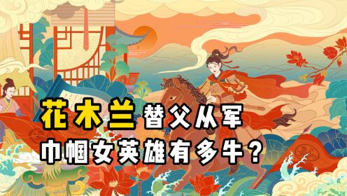 3分钟讲历史:巾帼英雄“花木兰”,替父从军的她有何过人之处?_高清1080P在线观看平台_腾讯视频