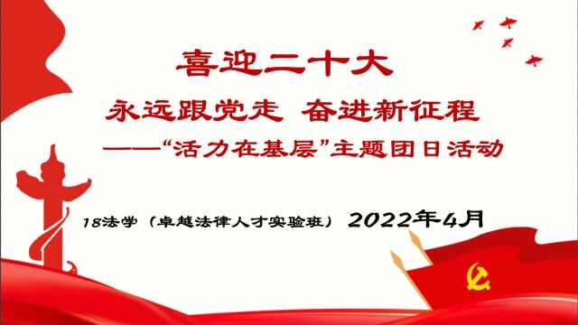 2022活力在基层主题团日活动