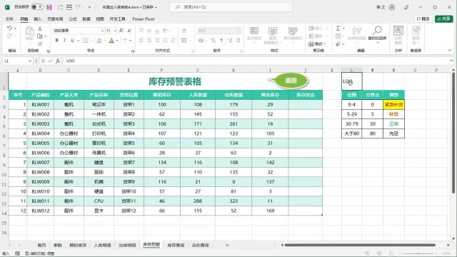 excel出入库管理系统模板制作设计讲解