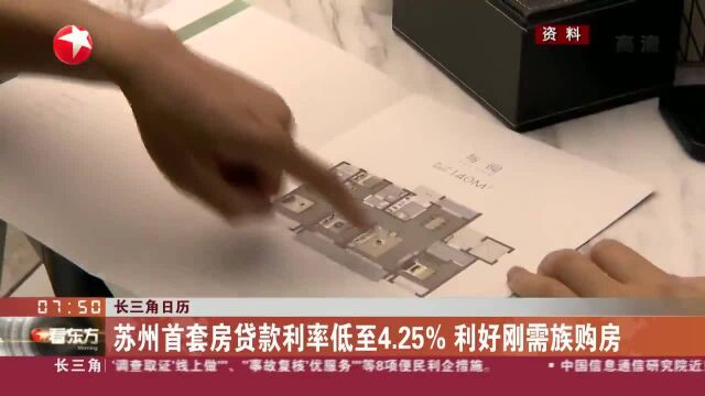 苏州首套房贷款利率低至4.25% 利好刚需族购房