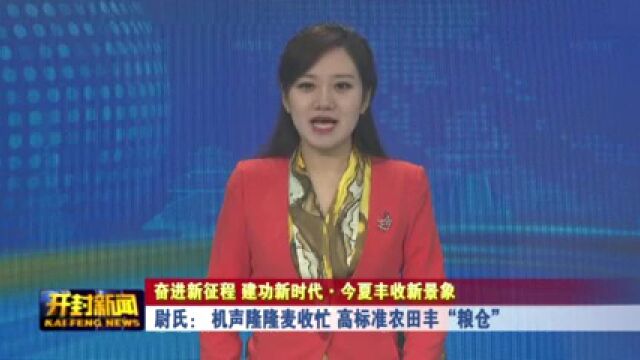 尉氏:机声隆隆麦收忙 高标准农田丰“粮仓”