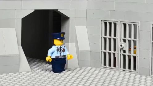 Brick乐高积木玩具动漫：乐高积木警察逮捕犯人的故事
