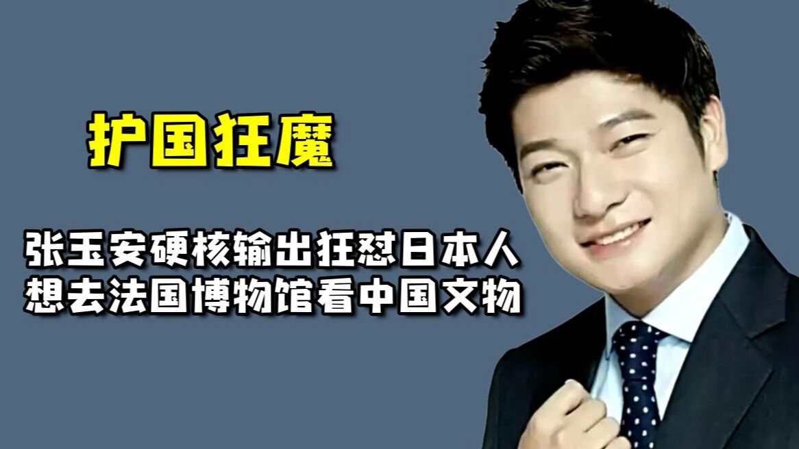 护国狂魔张玉安硬核输出狂怼日本人想去法国博物馆看中国文物