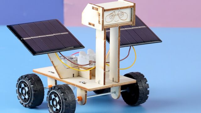 科学小实验 太阳能机器人