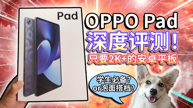 【OPPO Pad】深度评测!只要2K+的安卓平板,学生必备?还是泡面搭档?