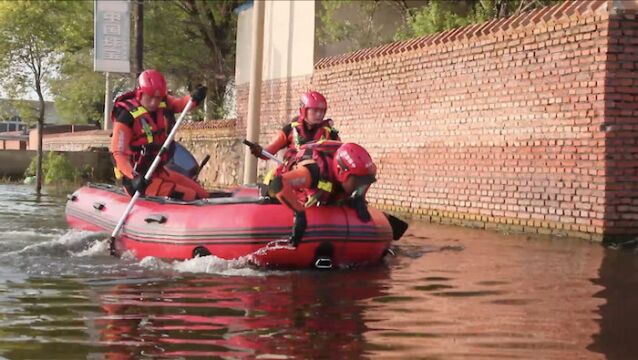 强降雨后 辽宁消防多路驰援阜新开展专项救援