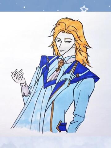 我和同桌比赛画斗罗大陆戴沐白