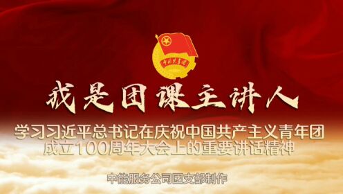 中能服务公司《学习习近平总书记在庆祝中国共产主义青年团成立100周年大会上的重要讲话精神》—张宜雪