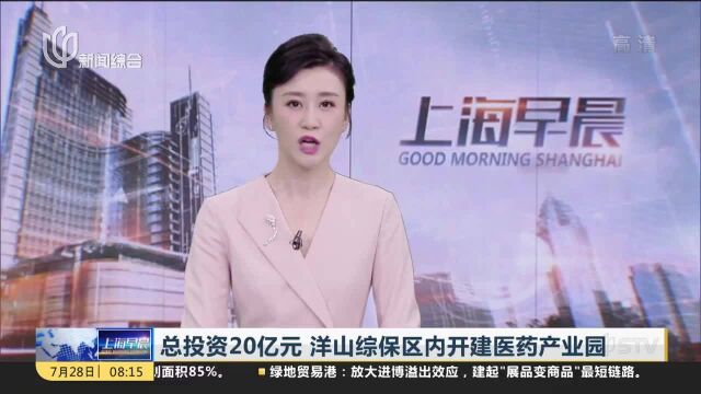 总投资20亿元 洋山综保区内开建医药产业园