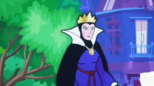 剪纸定格动画系列:白雪公主安抚彩虹小白马 并把黑皇后绑起来了