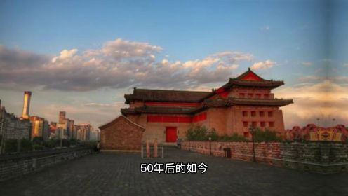 北京城城墙被拆真实影像，事实证明，梁思成先生的话是对的