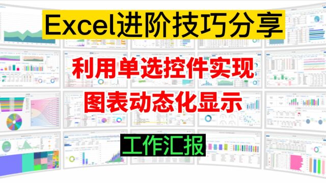 工作汇报必备技能,利用单选按钮实现图表动态化显示,瞬间高大上