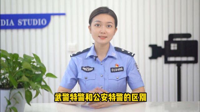 武警特警和公安特警的区别