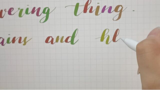 ipad手写|花体英文字|brush lettering