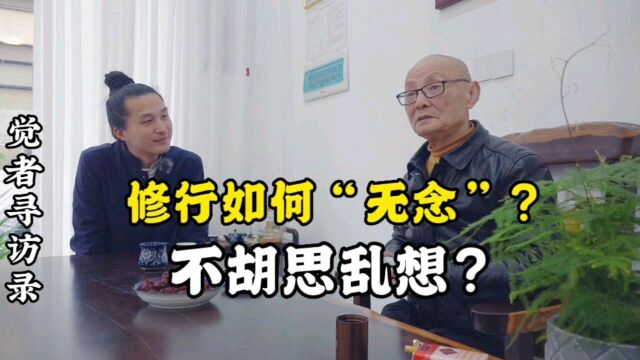 修行如何“无念”?不胡思乱想?