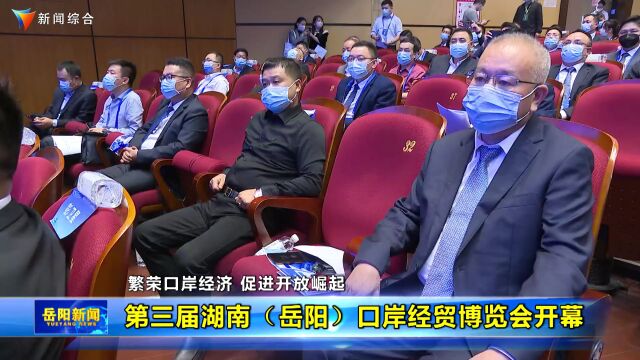 第三届湖南(岳阳)口岸经贸博览会开幕