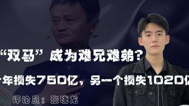 “双马”成为难兄难弟?一个年损失750亿,另一个损失1020亿元