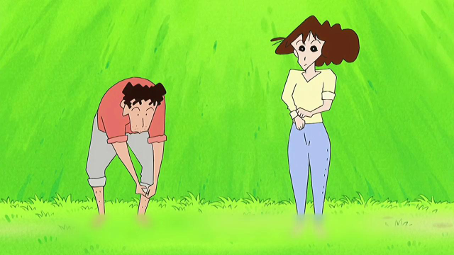 端庄的风间妈妈,也有小新的一面.#蜡笔小新