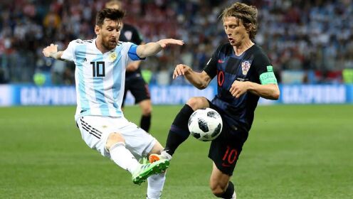阿根廷vs克罗地亚经典名场面：魔笛轰出世界波，格子军团3-0大胜