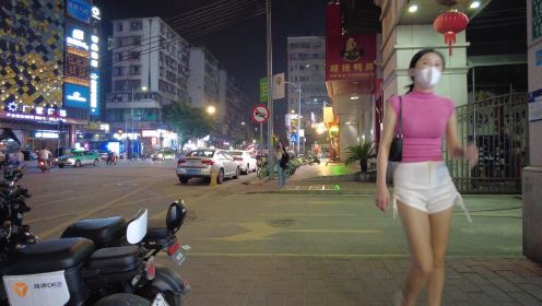 街拍广州白云，热闹的街区，丰富的夜生活