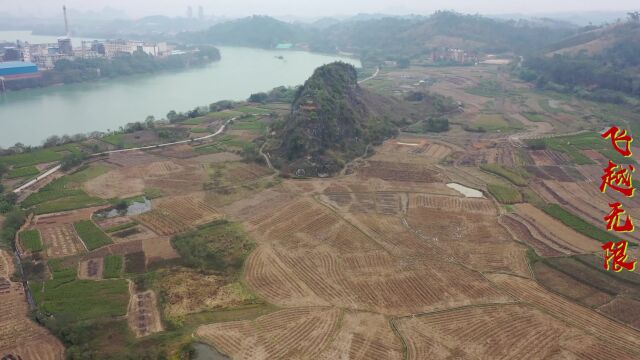 农村山区里的好地,江边凸起独石山,这山形你觉得如何?