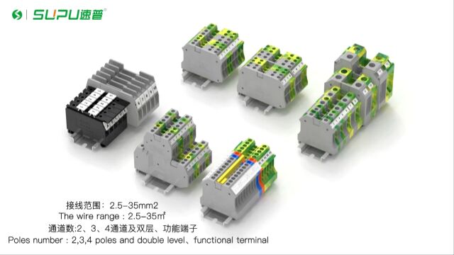 速普TU系列 | 全新通用型螺钉接线端子