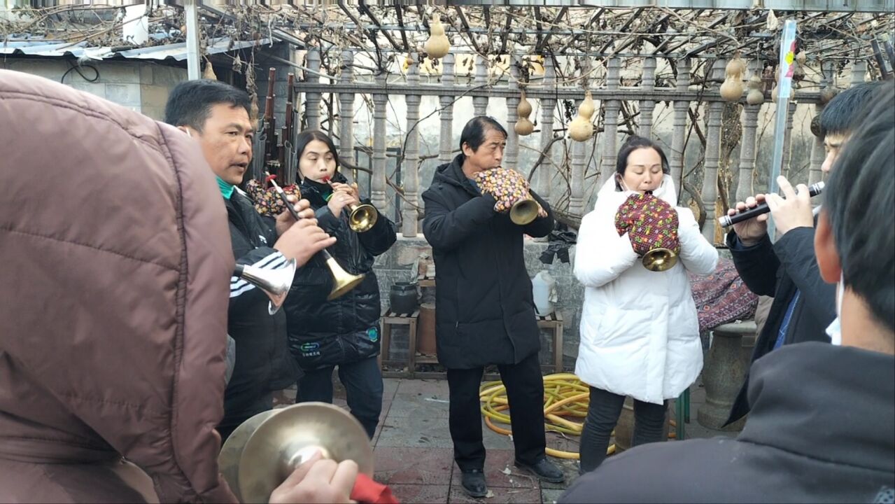 农村白事唢呐班演奏河北地方曲!