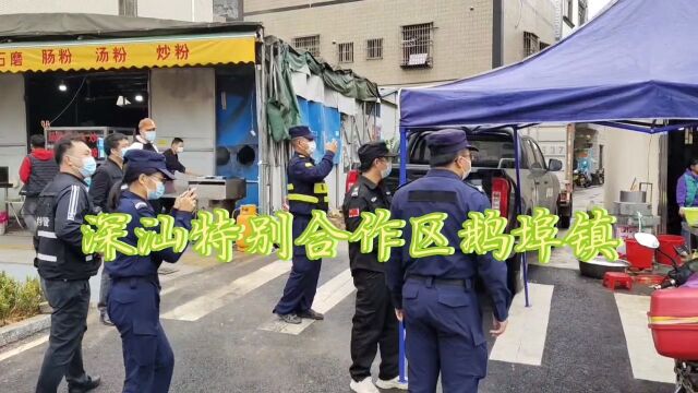 鹅埠镇全面推进市容环境集中整治行动现场