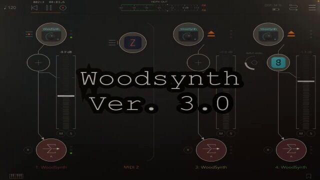 WoodSynth Synthesizer version 3.0 7 new presets demo