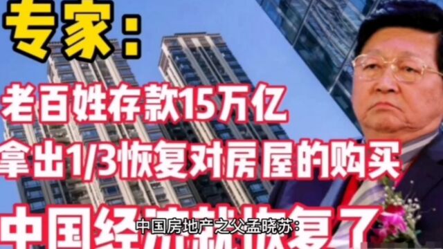 中国房地产之父孟晓苏:房地产将继续延续黄金时代.