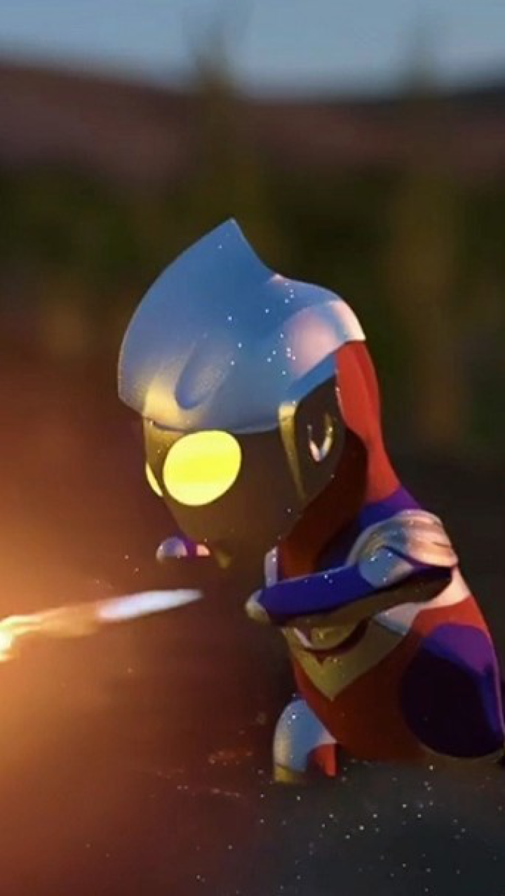 小迪迦化身小飞滚棍暴揍小邪恶迪