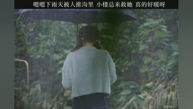 小楼总雨中救嗯嗯 嗯嗯觉得她好暖呀