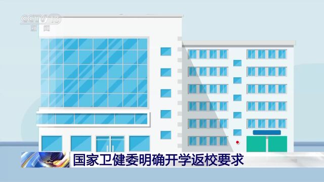 开学啦!国家卫健委明确校园疫情防控具体要求→