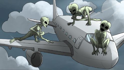 真实恐怖故事外星人绑架波音747航空飞机！